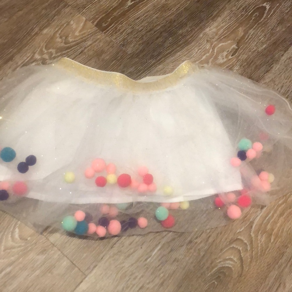 Cat & Jack tutu skirt with pompoms